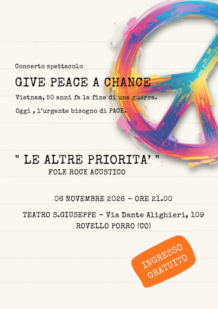 Give Peace a Chance - concerto spettacolo